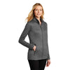 Port Authority Women's Sterling Grey Heather Collective Striated Fleece Jacket