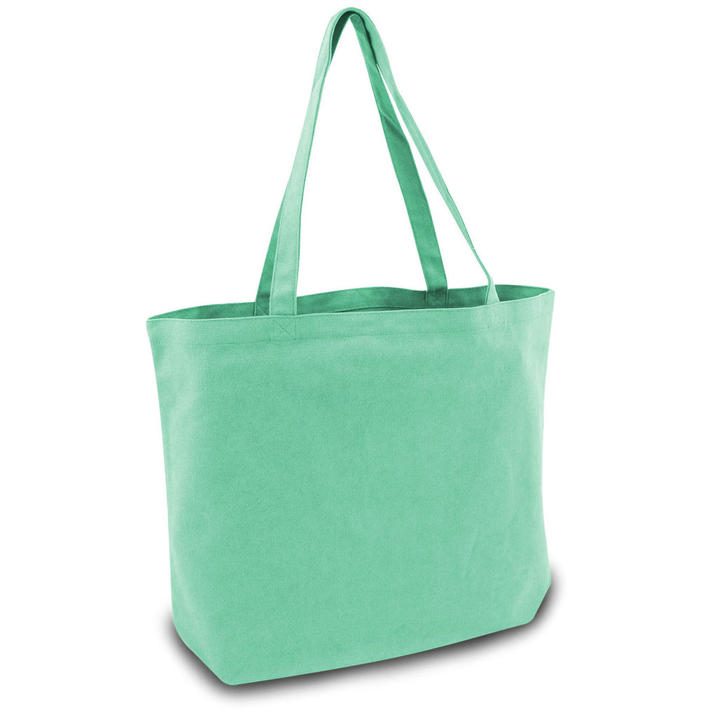 Liberty Bags Sea Glass Green Seaside Cotton 12oz. Pigment-Dyed Large Tote