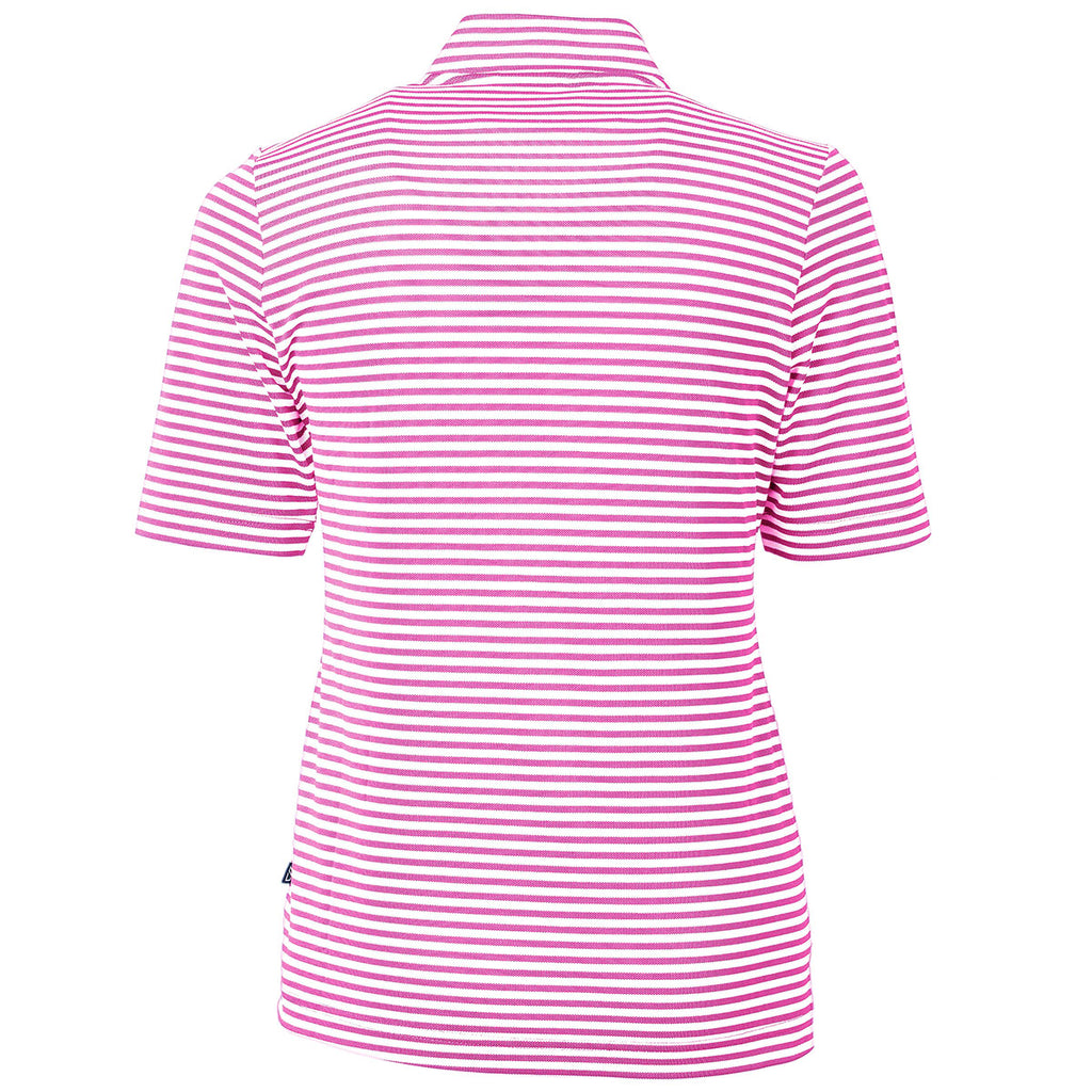 Cutter & Buck Women's Gelato Virtue Eco Pique Stripped Recycled Polo