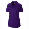 Cutter & Buck Women's College Purple DryTec S/S Northgate Polo