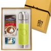 Leeman Lime-Green Tuscany Thermos and Ghirardelli Deluxe Gift Sets