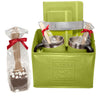 Leeman Lime-Green Tuscany Journals and Coffee Cups Gift Set