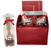 Leeman Red Tuscany Journals and Coffee Cups Gift Set