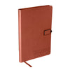 Leeman Tan Tuscany Journal with Magnetic Badge Closure