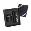 Leeman Black Tuscany Bluetooth Speaker and Cyclinder Power Bank Gift Set