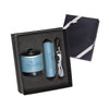 Leeman Light-Blue Tuscany Bluetooth Speaker and Cyclinder Power Bank Gift Set