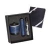 Leeman Navy Blue Tuscany Bluetooth Speaker and Cyclinder Power Bank Gift Set