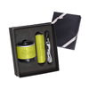 Leeman Lime-Green Tuscany Bluetooth Speaker and Cyclinder Power Bank Gift Set