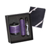 Leeman Purple Tuscany Bluetooth Speaker and Cyclinder Power Bank Gift Set