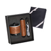 Leeman Tan Tuscany Bluetooth Speaker and Cyclinder Power Bank Gift Set