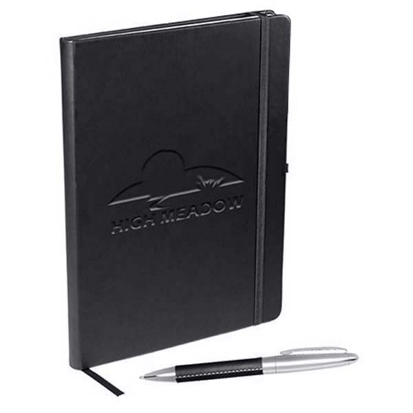 Leeman Black Tuscany Creative Notetaker/Organizer Combo