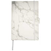 Leeman White Medium Marble Refillable Journal