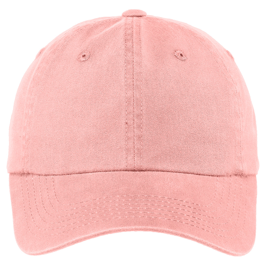 Port Authority Women's Light Pink Garment Washed Cap