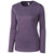 Clique Women's College Purple Heather Charge Active Tee Long Sleeve