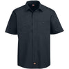 Dickies Men's Dark Navy 4.25 oz. WorkTech with AeroCool Mesh Premium Performance Work Shirt