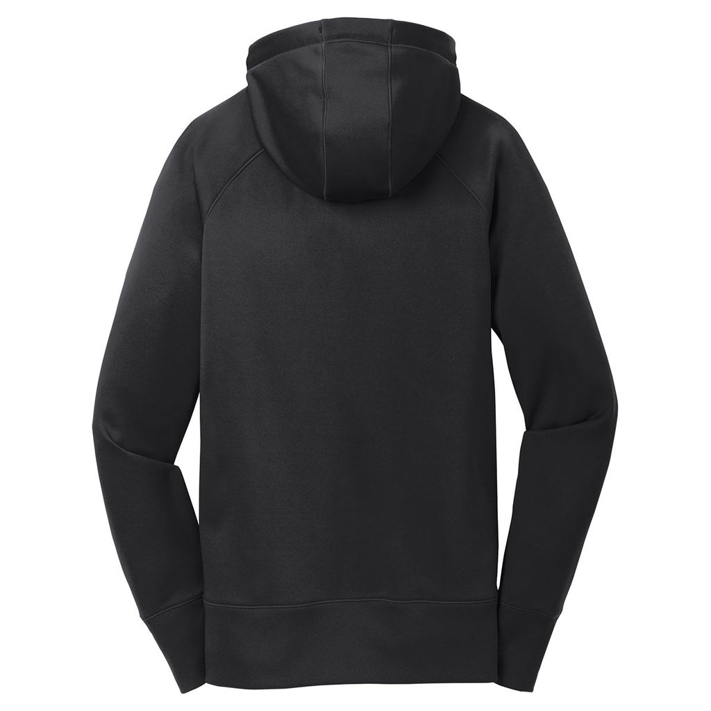 Sport-Tek Women's Black Tech Fleece Hooded Sweatshirt