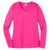 Sport-Tek Women's Neon Pink Long Sleeve PosiCharge Competitor V-Neck Tee