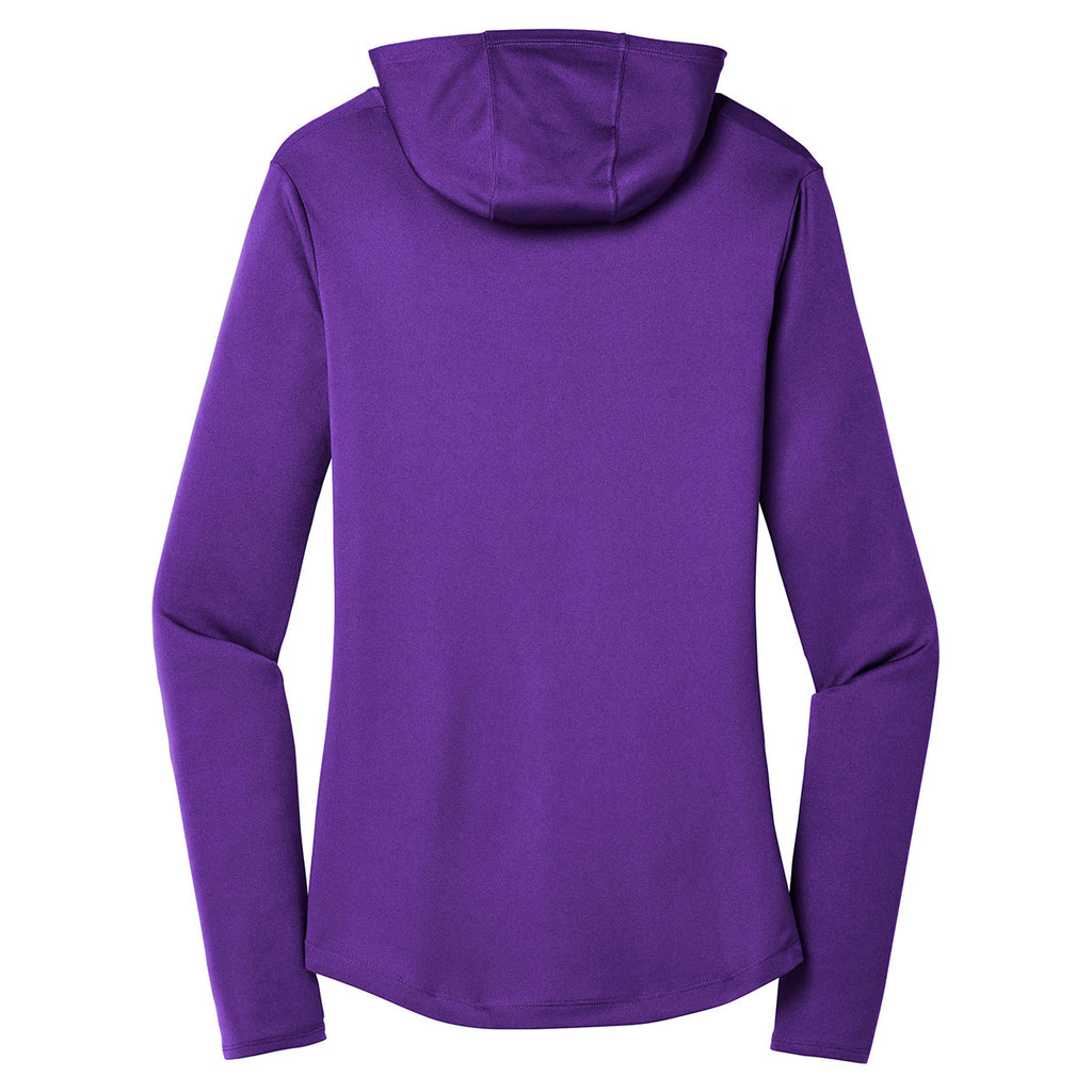 Sport-Tek Women's Purple PosiCharge Competitor Hooded Pullover