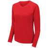 Sport-Tek Women's True Red Long Sleeve Rashguard Tee