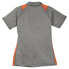 Sport-Tek Women's Vintage Heather/Deep Orange Heather Colorblock Contender Polo