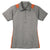 Sport-Tek Women's Vintage Heather/Deep Orange Heather Colorblock Contender Polo