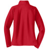 Sport-Tek Women's True Red Sport-Wick Stretch 1/4-Zip Pullover