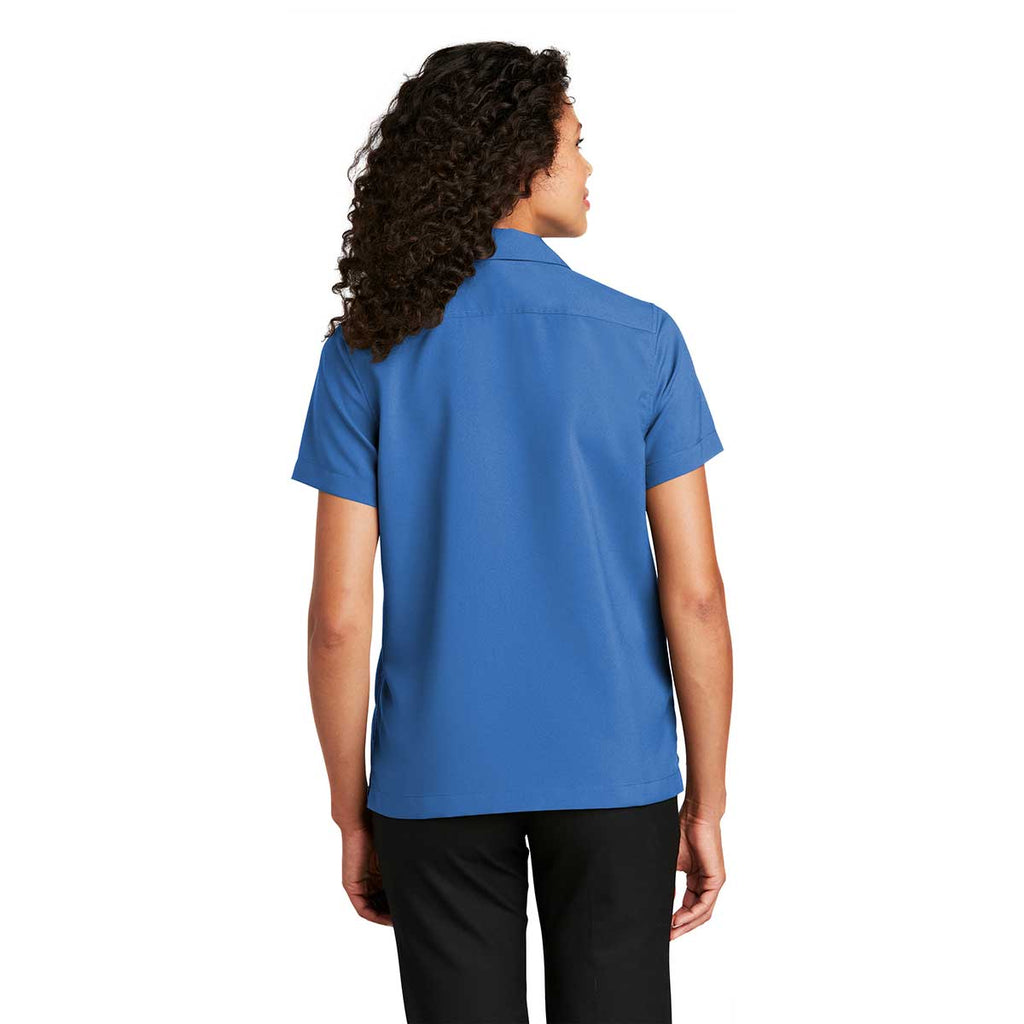 Port Authority Women's True Blue Short Sleeve Performance Staff Shirt