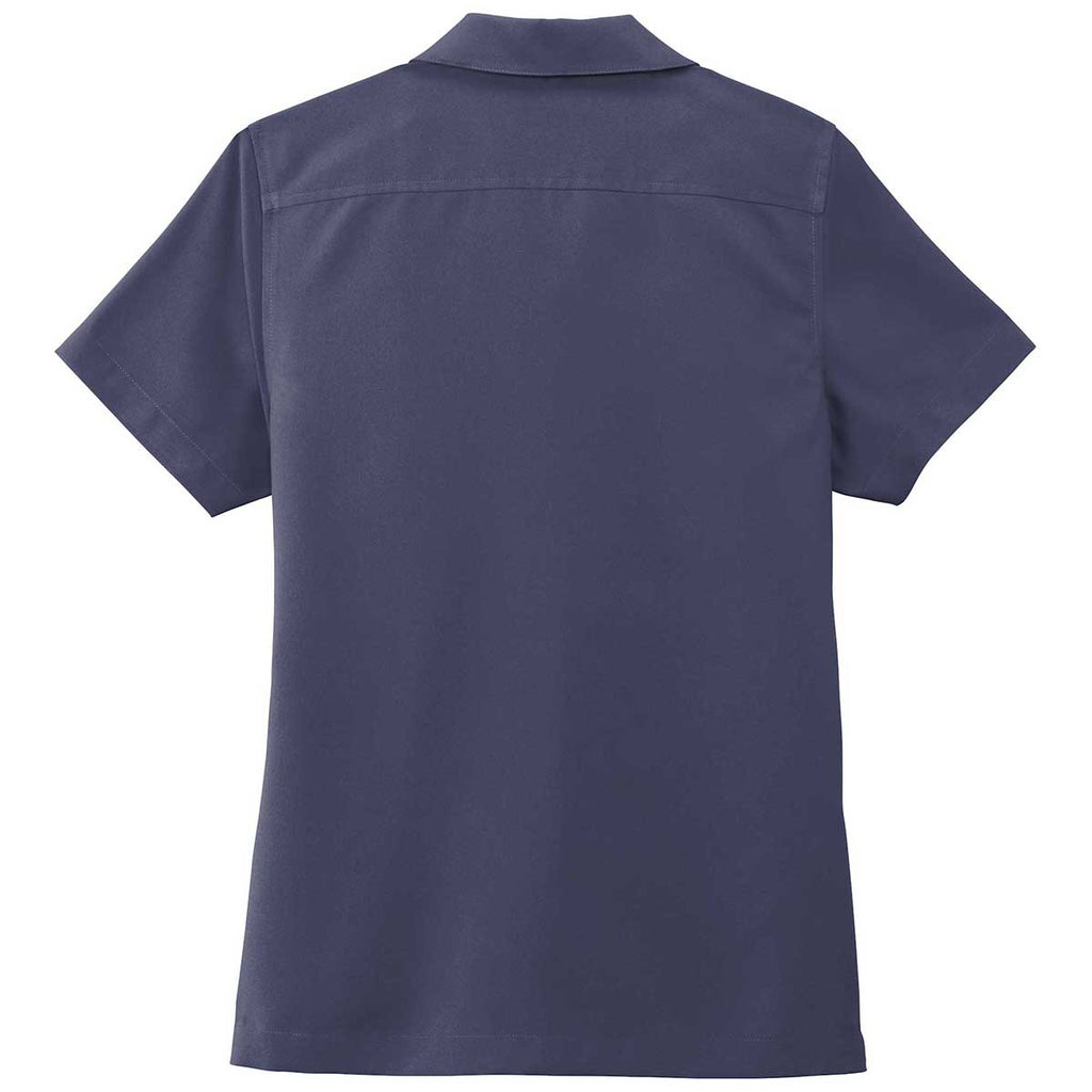 Port Authority Women's True Navy Short Sleeve Performance Staff Shirt