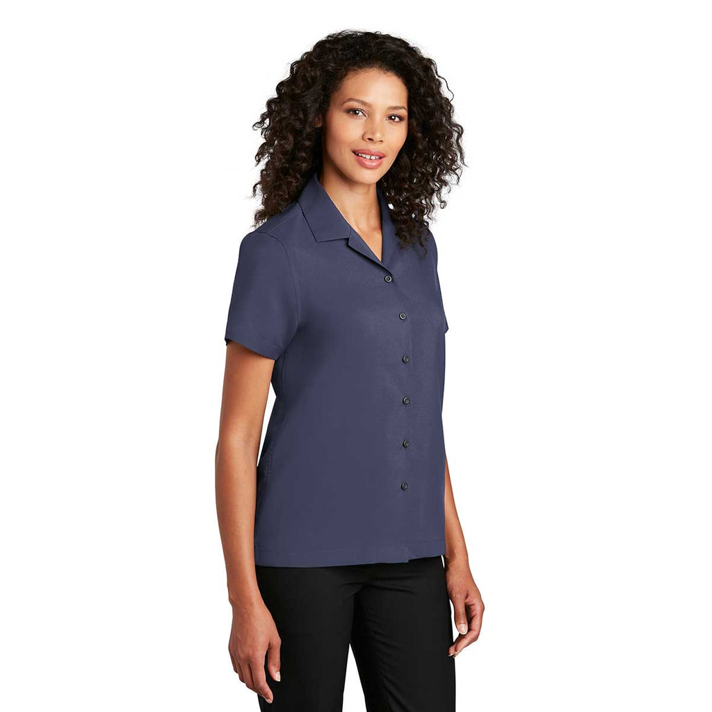 Port Authority Women's True Navy Short Sleeve Performance Staff Shirt