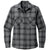 Port Authority Women's Grey/Black Open Plaid Plaid Flannel Shirt