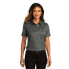Port Authority Women's Storm Grey Short Sleeve SuperPro React Twill Shirt