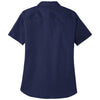 Port Authority Women's True Navy Short Sleeve SuperPro React Twill Shirt