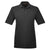 Harriton Men's Black 6 oz. Ringspun Cotton Pique Short-Sleeve Polo