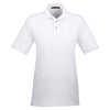 Harriton Men's White 6 oz. Ringspun Cotton Pique Short-Sleeve Polo