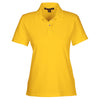 Harriton Women's Sunray Yellow 6 oz. Ringspun Cotton Pique Short-Sleeve Polo