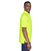 Harriton Men's Safety Yellow Tactical Performannce Polo