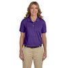 Harriton Women's Team Purple 5.6 oz. Easy Blend Polo