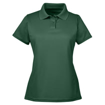 Harriton Women's Dark Green 4 oz. Polytech Polo