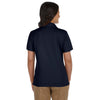 Harriton Women's Navy Micro-Pique Polo