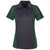Harriton Women's Dark Charcoal/ Dark Green/ Black Advantage Snag Protection Plus Colorblock Polo