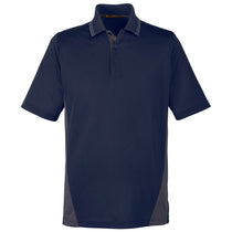 Harriton Men's Dark Navy/Dark Charcoal Tall Flash Snag Protection Plus Colorblock Polo
