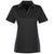 Harriton Women's Black/ Dark Charcoal Flash Snag Protection Plus Colorblock Polo