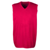 Harriton Men's Red Pilbloc V-Neck Sweater Vest