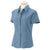Harriton Women's Cloud Blue Barbados Textured Camp Shirt