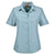 Harriton Women's Cloud Blue Key West Short-Sleeve Performance Staff Shirt