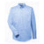 Harriton Men's Industry Blue Foundation 100% Cotton Long-Sleeve Twill Shirt with Teflon