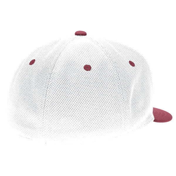 adidas Men's Burgundy Mesh Flat Visor Flex