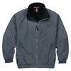 Harriton Men's Graphite/Black Fleece-Lined Nylon Jacket