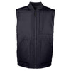 Harriton Men's Black/Dark Chrcoal Dockside Interactive Reversible Freezer Vest