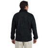 Harriton Men's Black 8 oz. Quarter-Zip Fleece Pullover